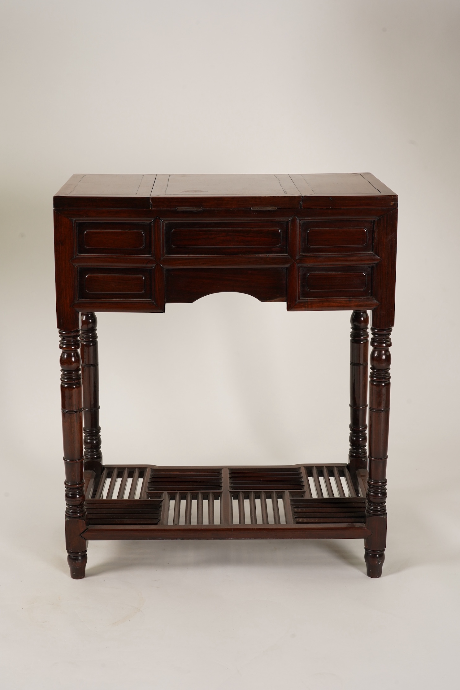 A Chinese hongmu dressing table, 19th century